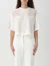 Elisabetta Franchi T-shirt  Woman Color White In White