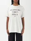 Elisabetta Franchi Jersey T-shirt With Print And Satin Bands In White