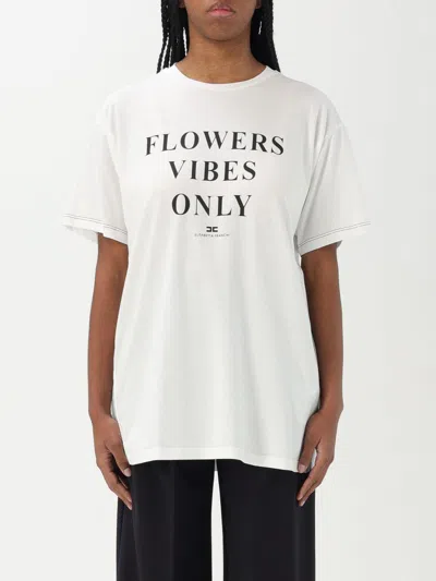 ELISABETTA FRANCHI T-SHIRT ELISABETTA FRANCHI WOMAN COLOR WHITE,G53990001