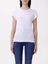 Elisabetta Franchi American Sleeves T-shirt In White