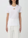 Elisabetta Franchi T-shirt  Woman Color White In White