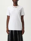 Elisabetta Franchi T-shirt  Woman Color White In Black