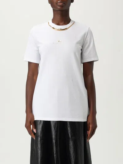 Elisabetta Franchi T-shirt  Woman Color White In Black