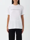 Elisabetta Franchi Rhinestone-embellished Crewneck T-shirt In Weiss