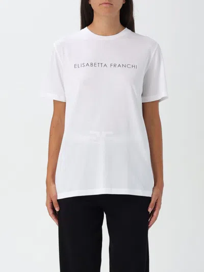 ELISABETTA FRANCHI T-SHIRT ELISABETTA FRANCHI WOMAN COLOR WHITE,416148001