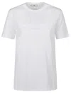 Elisabetta Franchi Classic T-shirt In Gesso