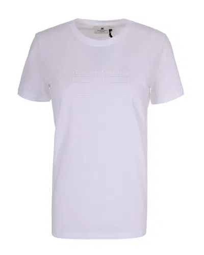 Elisabetta Franchi T-shirt Gesso In Purple