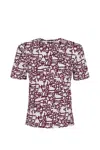 Elisabetta Franchi Logo-print Cotton T-shirt In Multicolour