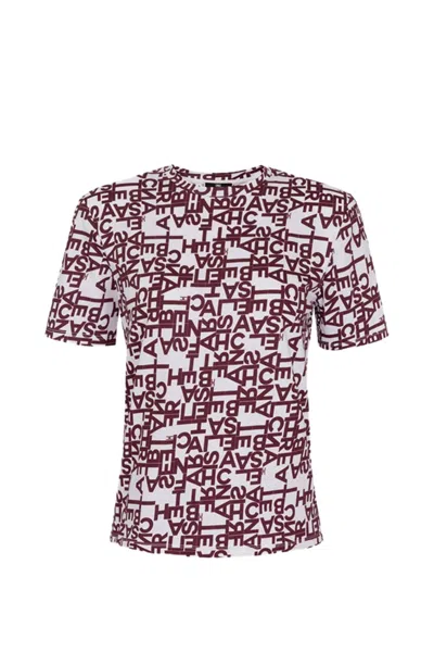 Elisabetta Franchi Logo-print Cotton T-shirt In Multi