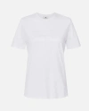Elisabetta Franchi T Shirt With Embroidered Logo And Rhinestone In White