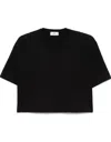 Elisabetta Franchi T Shirt With Embroidery In Black