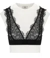 Elisabetta Franchi T-shirt With Lace Bralette