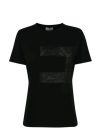 Elisabetta Franchi T Shirt With Macro Logo In Black