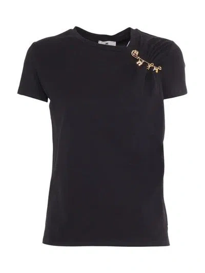 Elisabetta Franchi T-shirt Woman  Ma02851e2 110 In Black