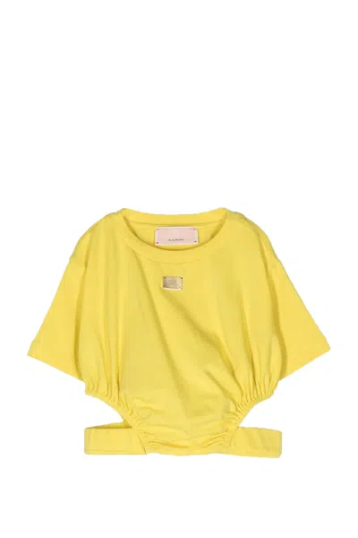 Elisabetta Franchi Kids' T-shirt In Yellow