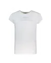 Elisabetta Franchi Crew Neck Modal T-shirt With Embroidered Thread