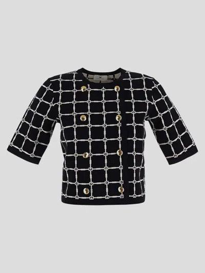 Elisabetta Franchi T-shirts And Polos In Black