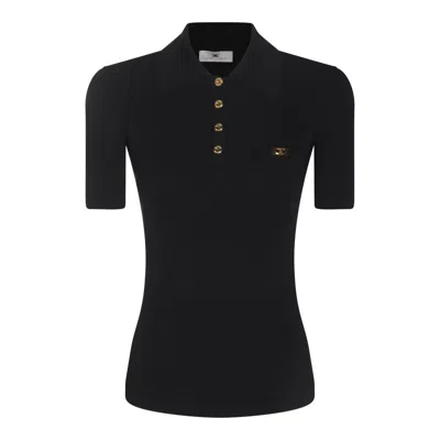 Elisabetta Franchi T-shirts And Polos In Black