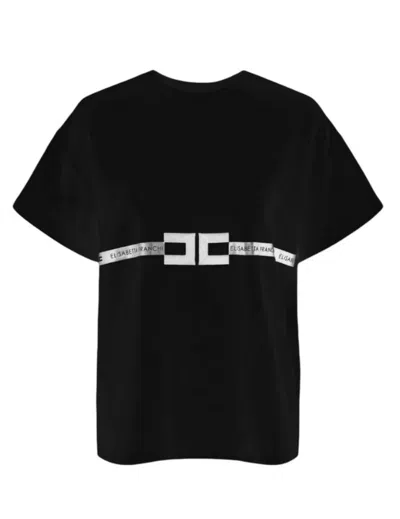 Elisabetta Franchi T-shirts And Polos In Black