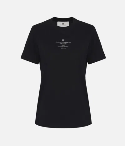 Elisabetta Franchi T-shirts And Polos In Black