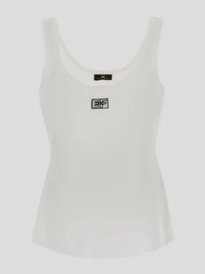 Elisabetta Franchi T-shirts And Polos In Ivory