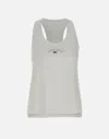 Elisabetta Franchi Jersey Tank Top With Logo In White