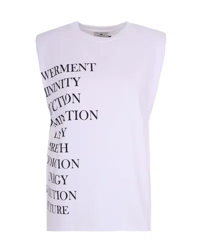 Elisabetta Franchi T-shirts In White