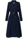 ELISABETTA FRANCHI TAFFETA TRENCH COAT