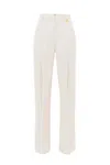 Elisabetta Franchi Tailored Beige Trousers With High Waist In Neutral