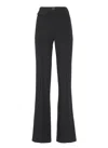 Elisabetta Franchi Tailored Black Crêpe Pants In Black