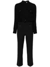 Elisabetta Franchi Tailored Black Jumpsuit In Black