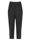 Elisabetta Franchi Flap Pockets High Waist Pleated Trousers In Black