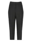 Elisabetta Franchi Flap Pockets High Waist Pleated Trousers In Black
