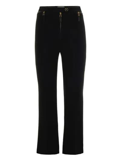 Elisabetta Franchi Tailored Black Trousers With Flared Leg