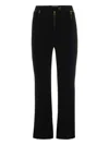 Elisabetta Franchi Tailored Black Trousers With Flared Leg In Black