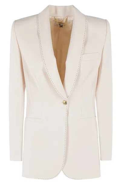 Elisabetta Franchi Tailored Crepe Blazer