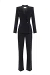 Elisabetta Franchi Tailored Double-breasted Blazer With Flared Trousers
