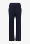 Elisabetta Franchi Tailored Flared Pants In Blue