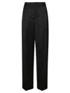 Elisabetta Franchi Tailored High-waist Trousers With Wide Legs In Black