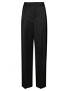 Elisabetta Franchi Tailored High-waist Trousers With Wide Legs In Black