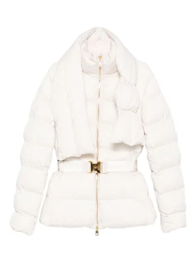 ELISABETTA FRANCHI TAILORED MINIMALISTIC JACKET WITH STRUCTURED SHOULDERS