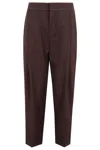 Elisabetta Franchi Tailored Pants With Contrast Stitching In Black