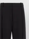 Elisabetta Franchi Tailored Pleated Trousers Featuring Belt Loops In Black