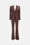 Elisabetta Franchi Tailored Suit In Brown