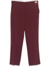 Elisabetta Franchi Tailored Trousers In Rouge Noir