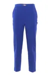 Elisabetta Franchi Pantalone Dritto Blu In Blue