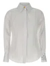 Elisabetta Franchi Tailored White Shirt With Classic Collar In White