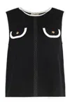 Elisabetta Franchi Sleeveless Mesh Top