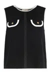 Elisabetta Franchi Sleeveless Mesh Top