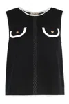 Elisabetta Franchi Sleeveless Mesh Top